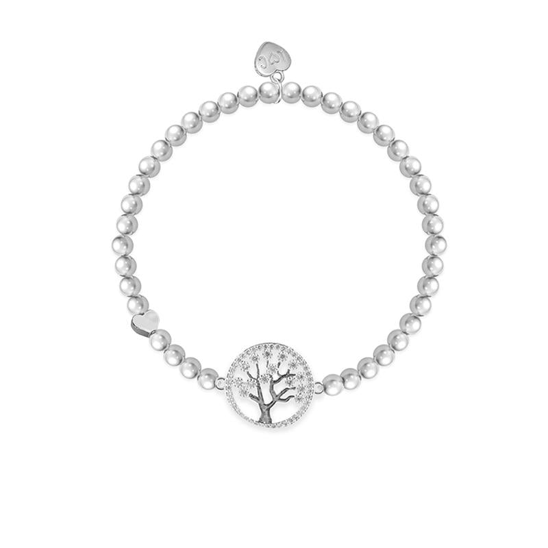 Tree of life bracelet gift with silver beads