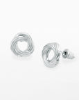 Silver Plated Hypo-Allergenic Knot Earrings