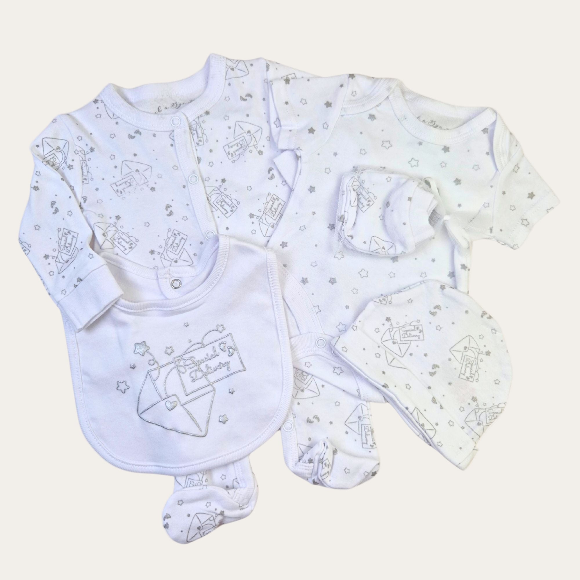 Baby Unisex Clothing Gifts Set - Special Delivery Unisex Baby Clothes.