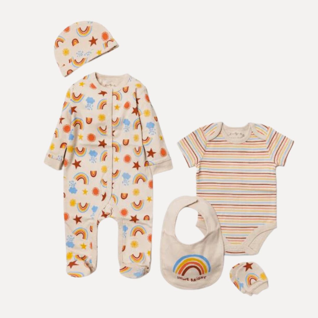 Baby Unisex Clothing Set &#39;Rainbows&#39;