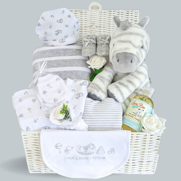 Baby Shower Hamper Basket Zoomie Zebra Baby Shower Gifts Bumbles