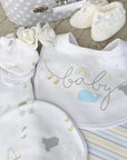Unisex Baby Clothing Set Rainbow & Whale with Memory Book