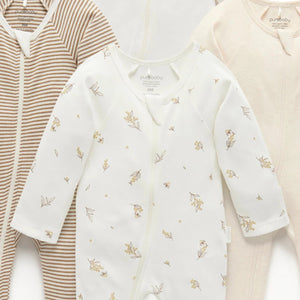Gentle organic baby clothing in neutral tones