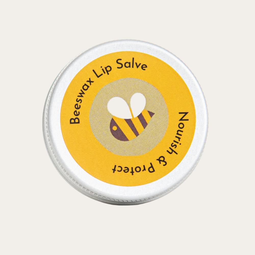 Unperfumed beeswax lip balm, gentle