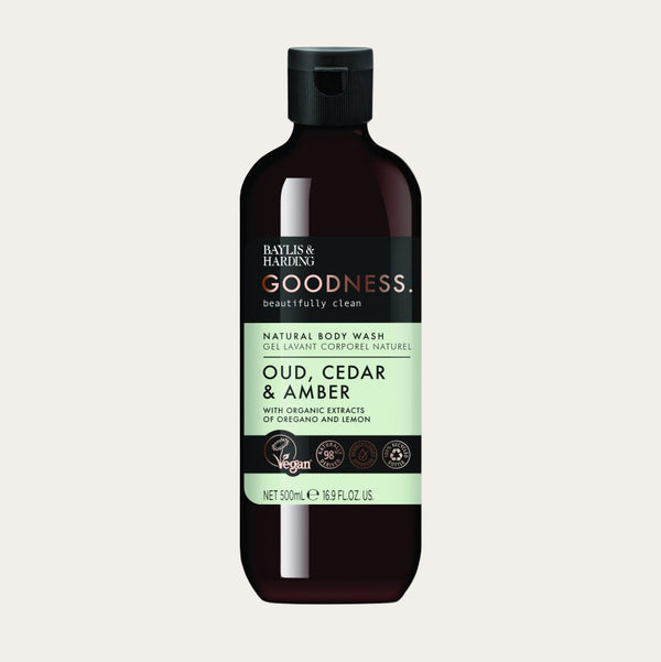 Baylis & Harding Body Wash - Oud Cedar Amber - Bumbles & Boo