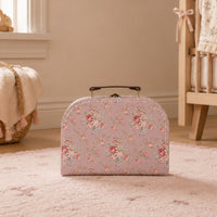 Vintage floral luggage trunk small