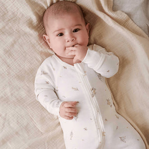 Wattle Bee Organic Cotton Sleeveless Bodysuits - 2 Pack baby vests