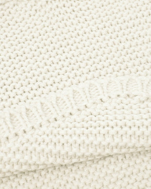 White knitted baby poncho for 3-6 months