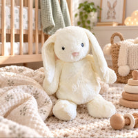 Personalised Huggable Dewey Bunny White Soft Toy (32cm)