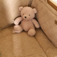 Soft Cuddly Boucle Teddy Bear in Wild Rose