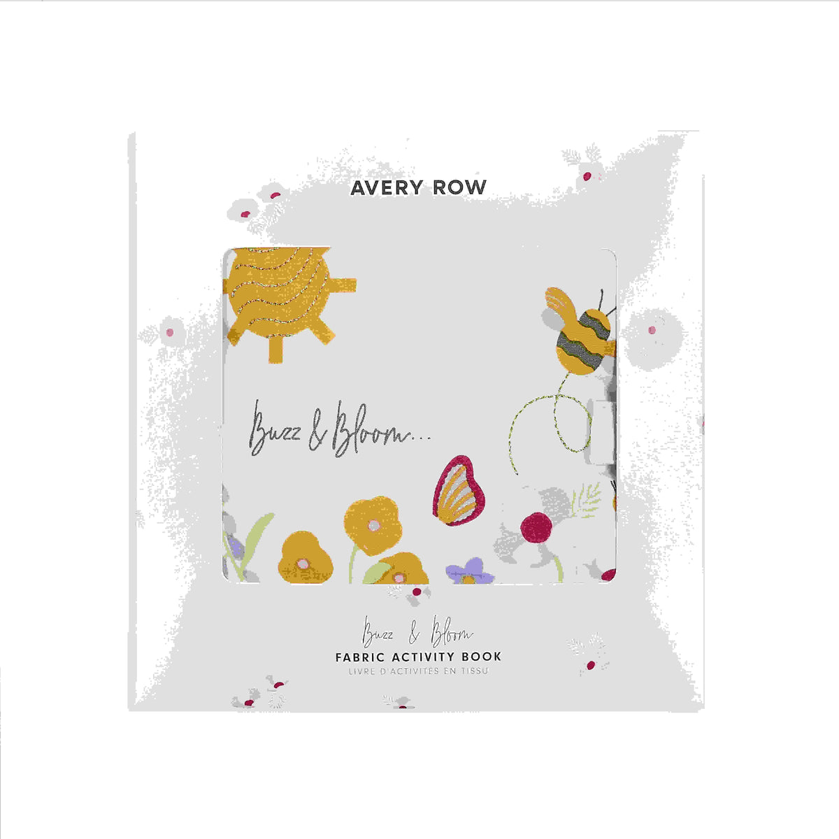Boxed Wildflower Garden baby sensory fabric book