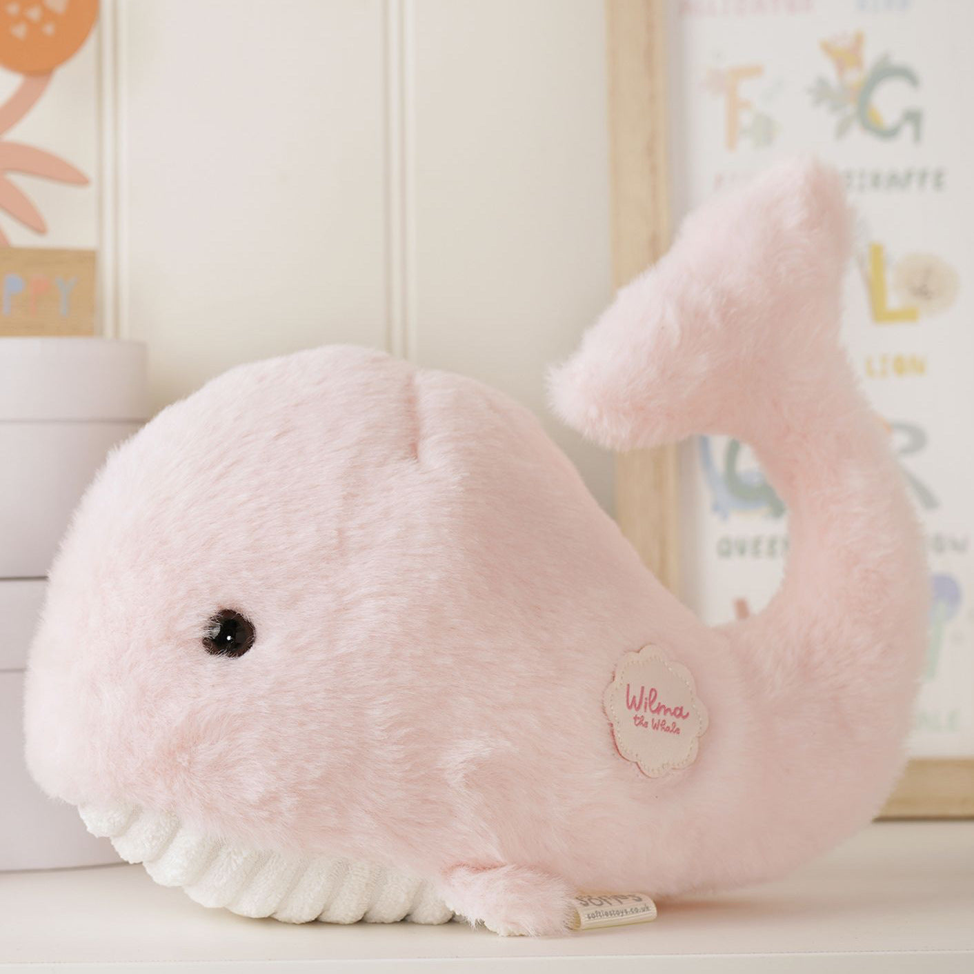 Wilma the Whale – Soft Pink Cuddly Toy