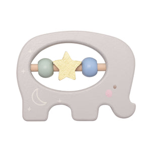 Wooden animal baby rattles