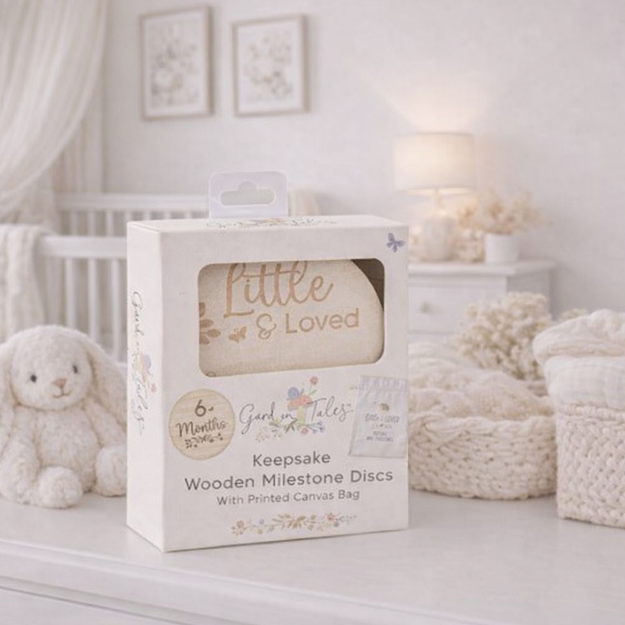 Wooden baby milestone discs