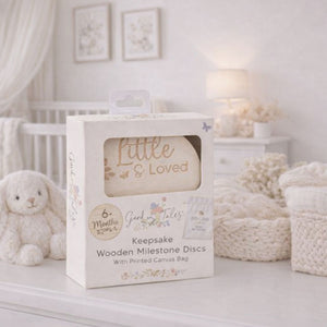 Wooden baby milestone discs