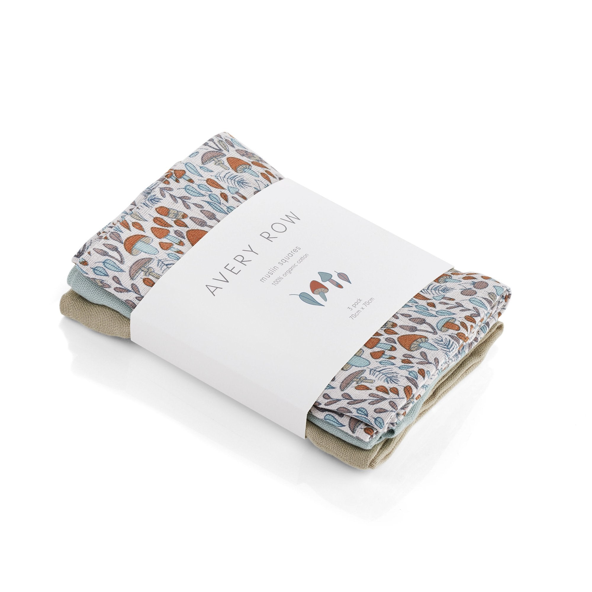 These Organic Muslin Squares are perfect for the new parent. Soft and comfortable to use, they can be used as bibs, blankets and even towels! The pack comes complete with a woodland pattern that will suit any nursery. 
