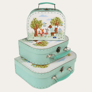 Large Woodland Friends Suitcase – animal design