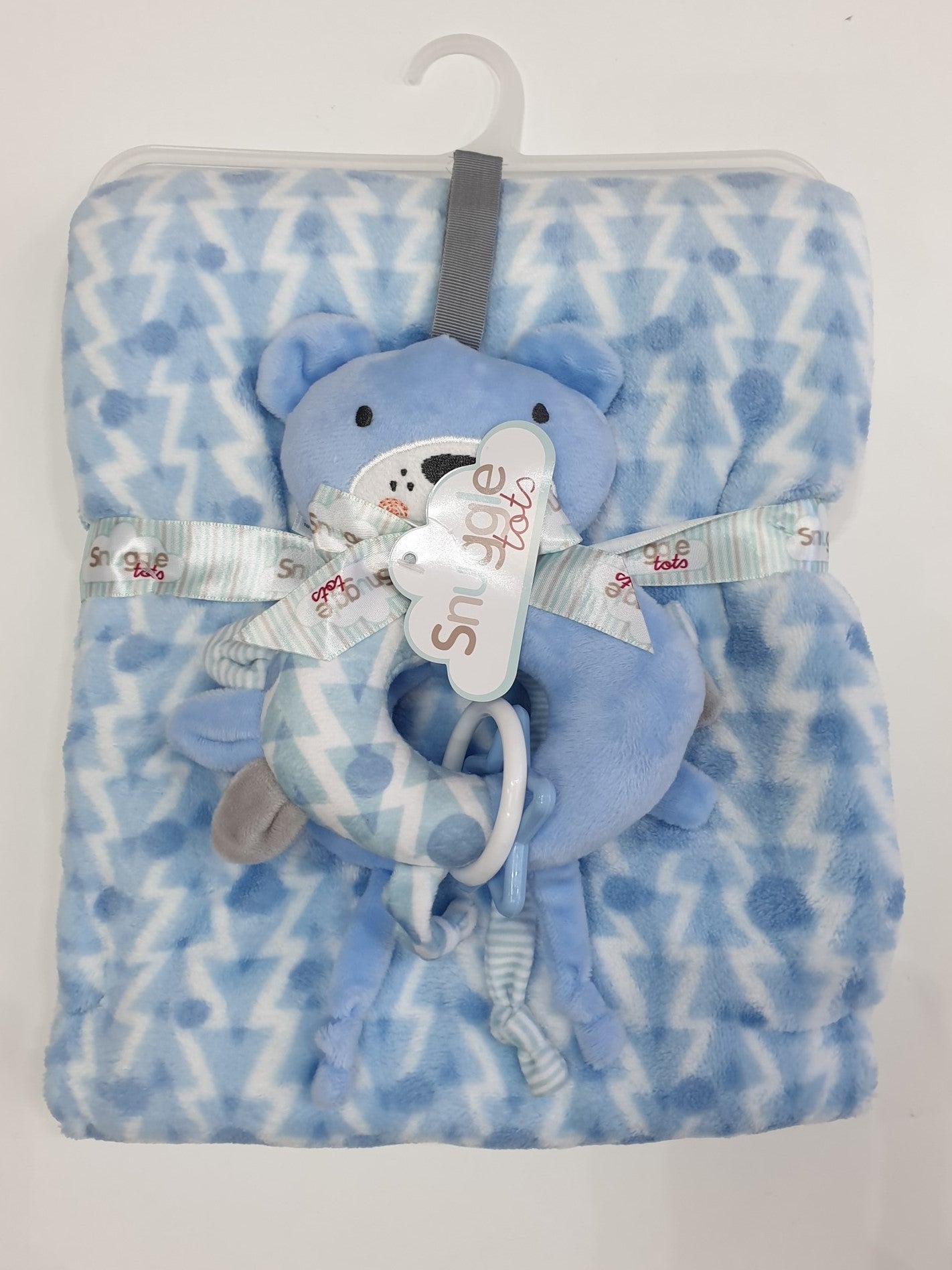 Snuggle Tots Blanket and Rattle Set