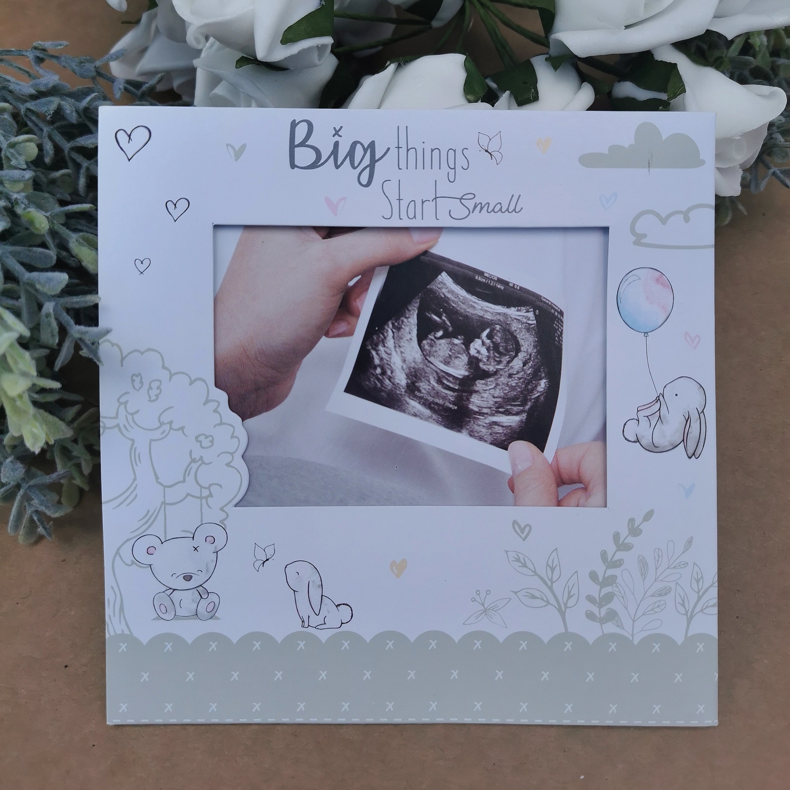 Baby Scan Pregnancy Announcement Card (Pack of 2)