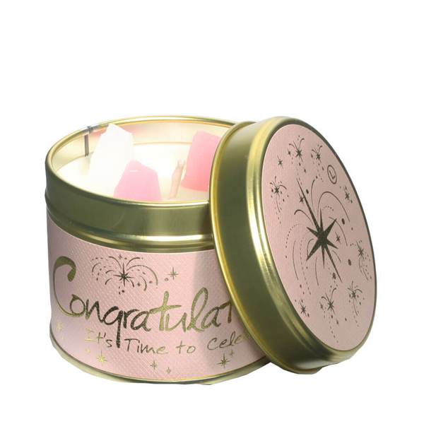 Congratulations! Scented Candle Tin