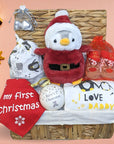 My first Christmas baby hamper with penguin theme.