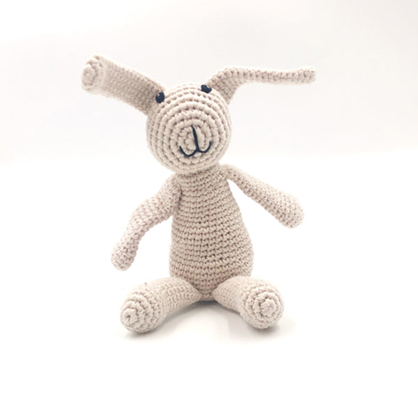 Organic &#39;My First Knitted Bunny&#39; Natural