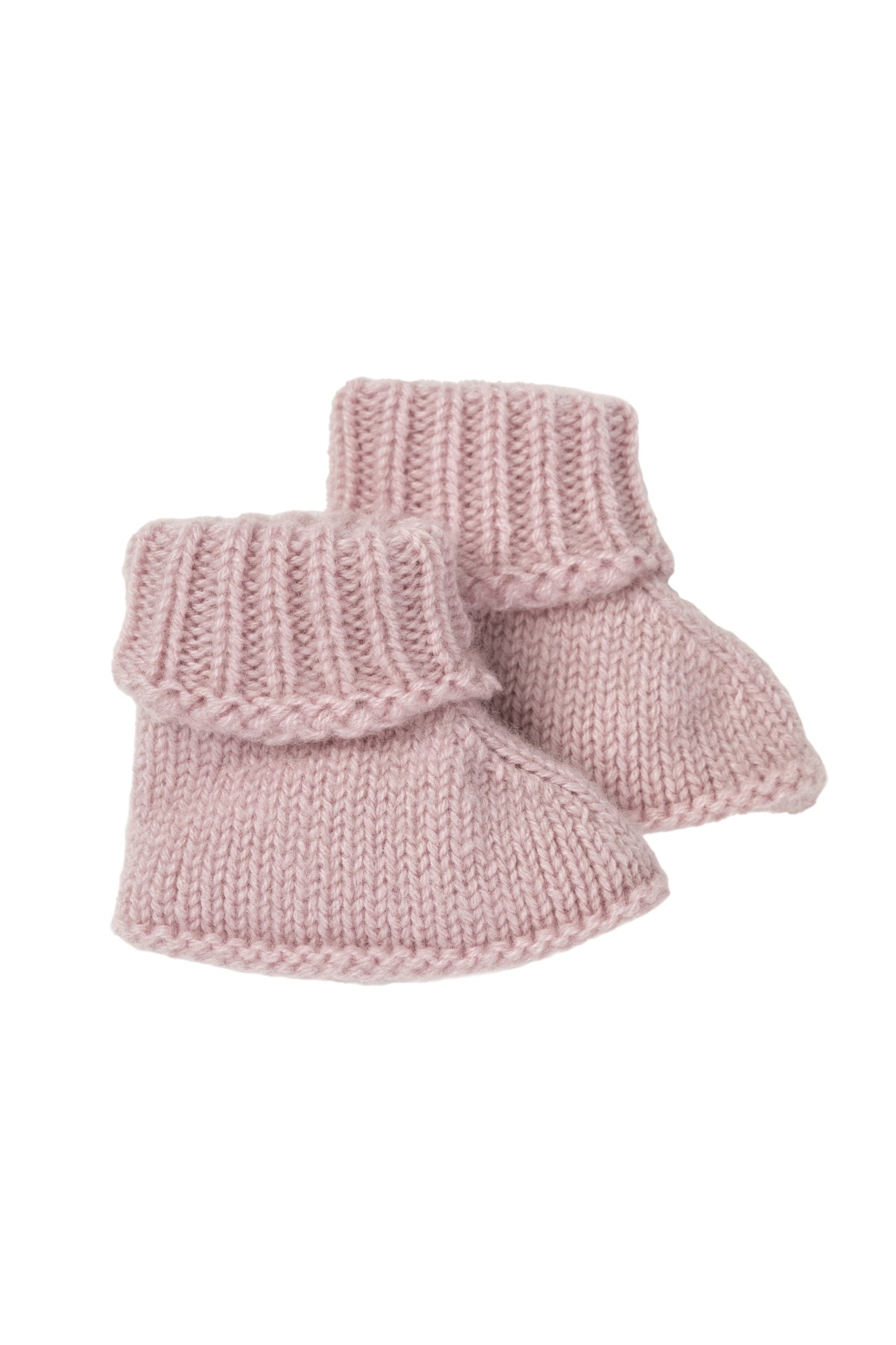 Cashmere Baby Bootees Rose Pink 0-3 Months