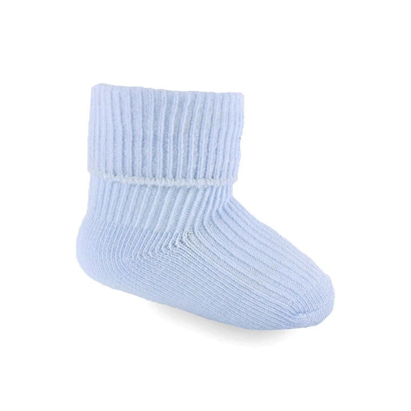 Blue Turnover Socks (0-3m)