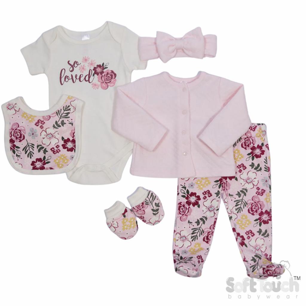 Floral Quilted Check 6 piece set