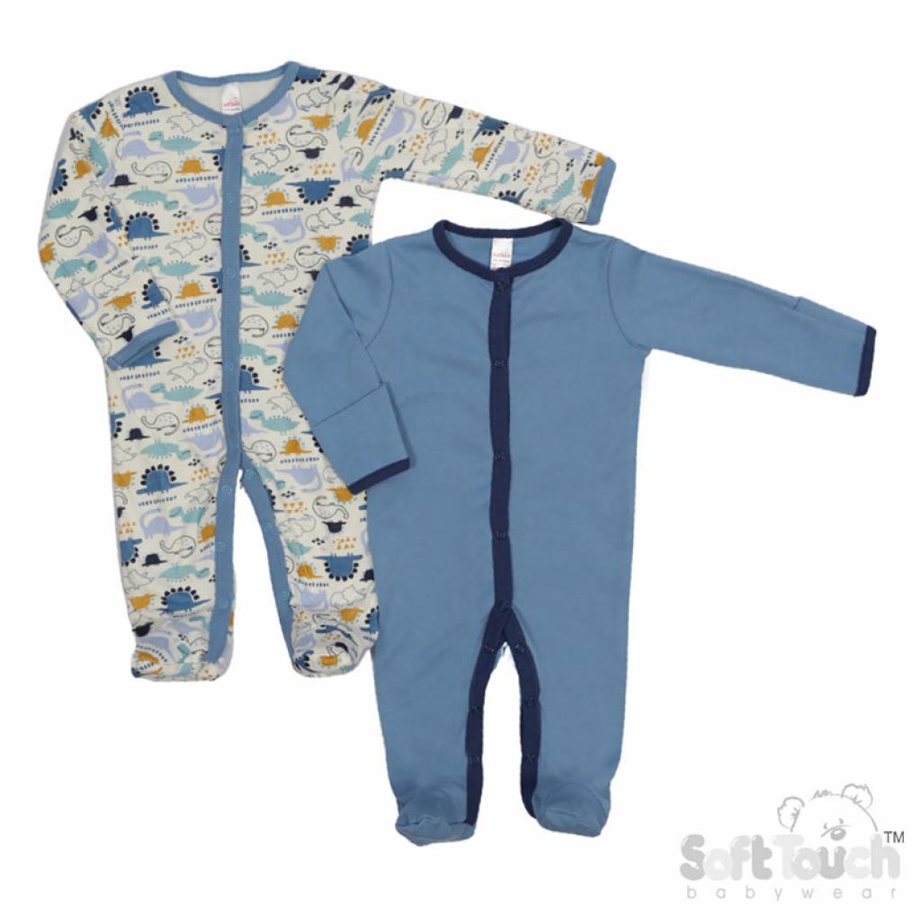 Dinosaur&#39; Baby Boy Sleep Suit Set of 2