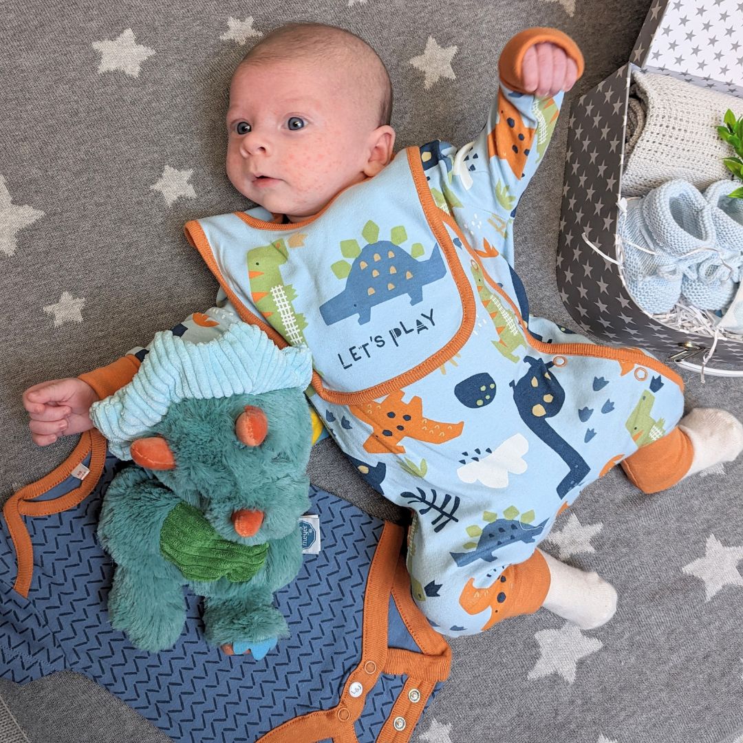 Baby Boys Clothing Set - Organic Cotton 3 Piece - Dinosaur