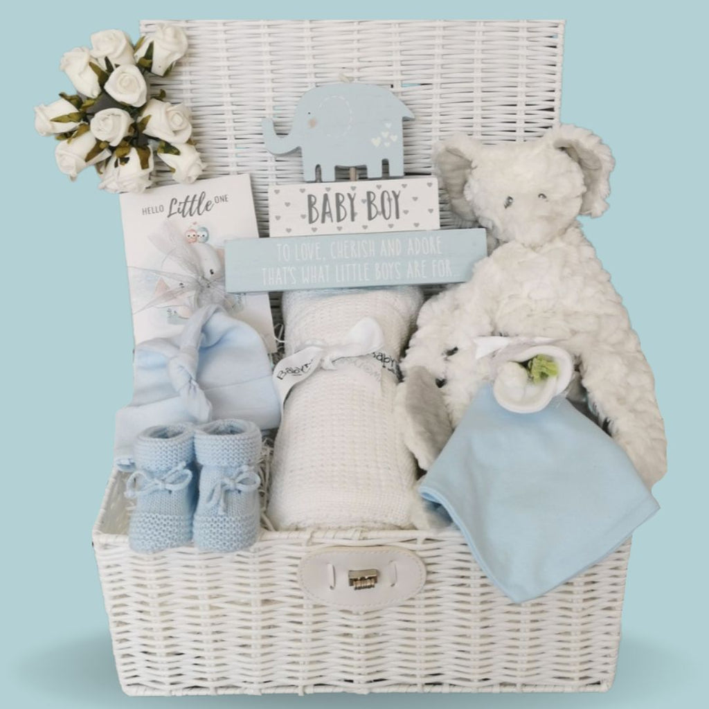 Beautiful Baby Hamper Cherish & Adore Baby Boy Gifts Bumbles & Boo