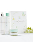 This gorgeous set to welcome the precious little one provides three must-haves to cleanse, nourish and soothe young innocent skin. Dermatologist-approved for even the most sensitive, dry or eczema-prone skin; this bundle features our organic-certified Wash & Shampoo, Body Oil and Soothing Lotion.