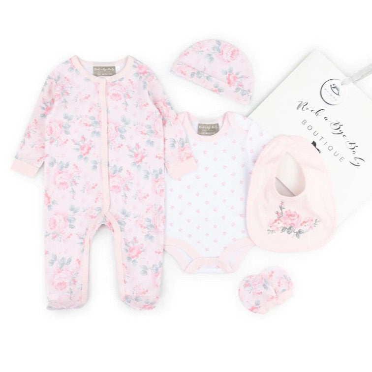 Floral&#39; 5Pc Layette Gift Set