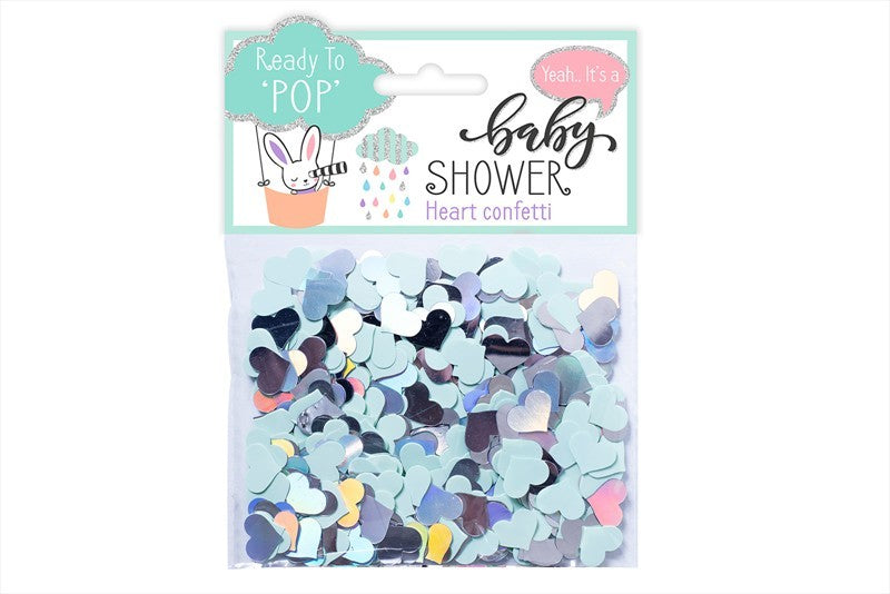 Bring a touch of love and fun to your baby shower with the Baby Shower Confetti &#39;Hearts&#39; confetti, sure to bring smiles to your guests. Perfect for decorating tables during babyshower parties.