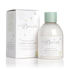 Cocooning and calming, this organic-certified bath milk softly cleanses and caresses baby’s delicate skin, as it relaxes, nourishes and protects.