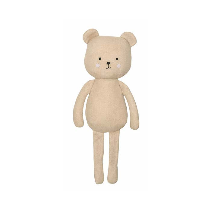 Soft toy teddy comforter toy in a biscuit colour
