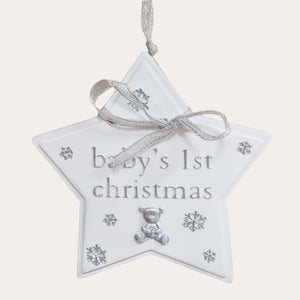 Babies 1st Christmas' Star Plaque Christmas.