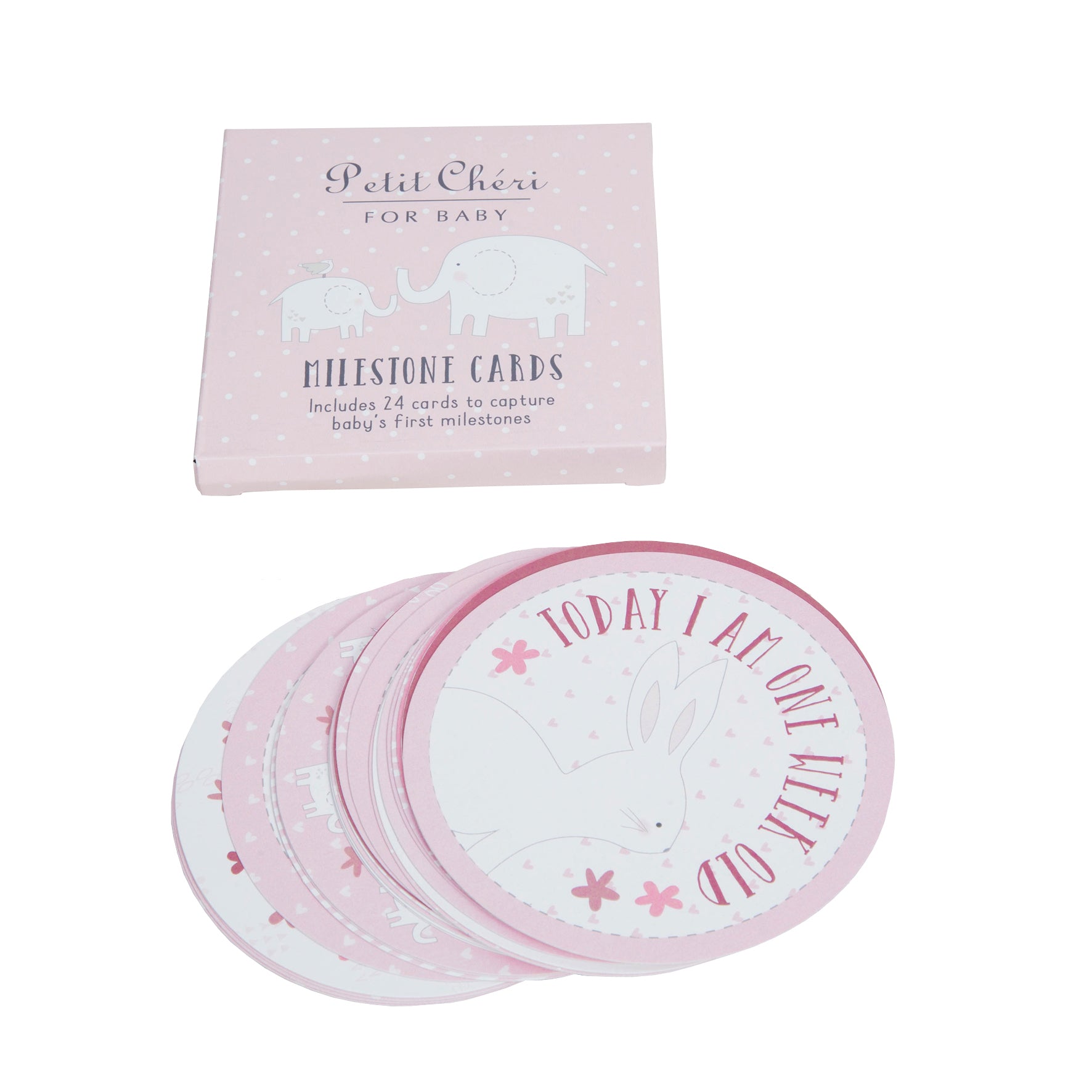 Petit Cheri Milestone Cards - Pink