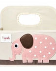 Very cute nappy caddy for babies essentials.  It can then be used for art supplies. 