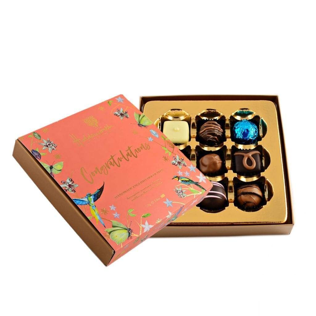 Handmade British Congratulations Chocolate Box by Holdsworth - Bumbles & Boo