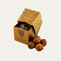 Handmade Petite Box of Milk Chocolate Sea Salt Caramel Truffles by Holdsworth Chocolate Box.
