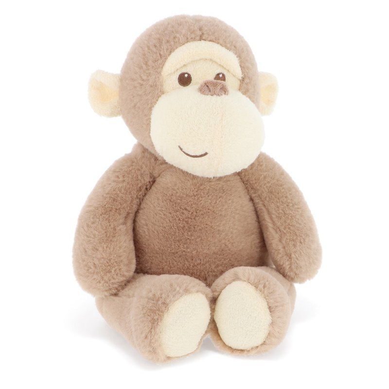 This 25cm soft toy monkey measures 25cm and is made 100% from recycled materials