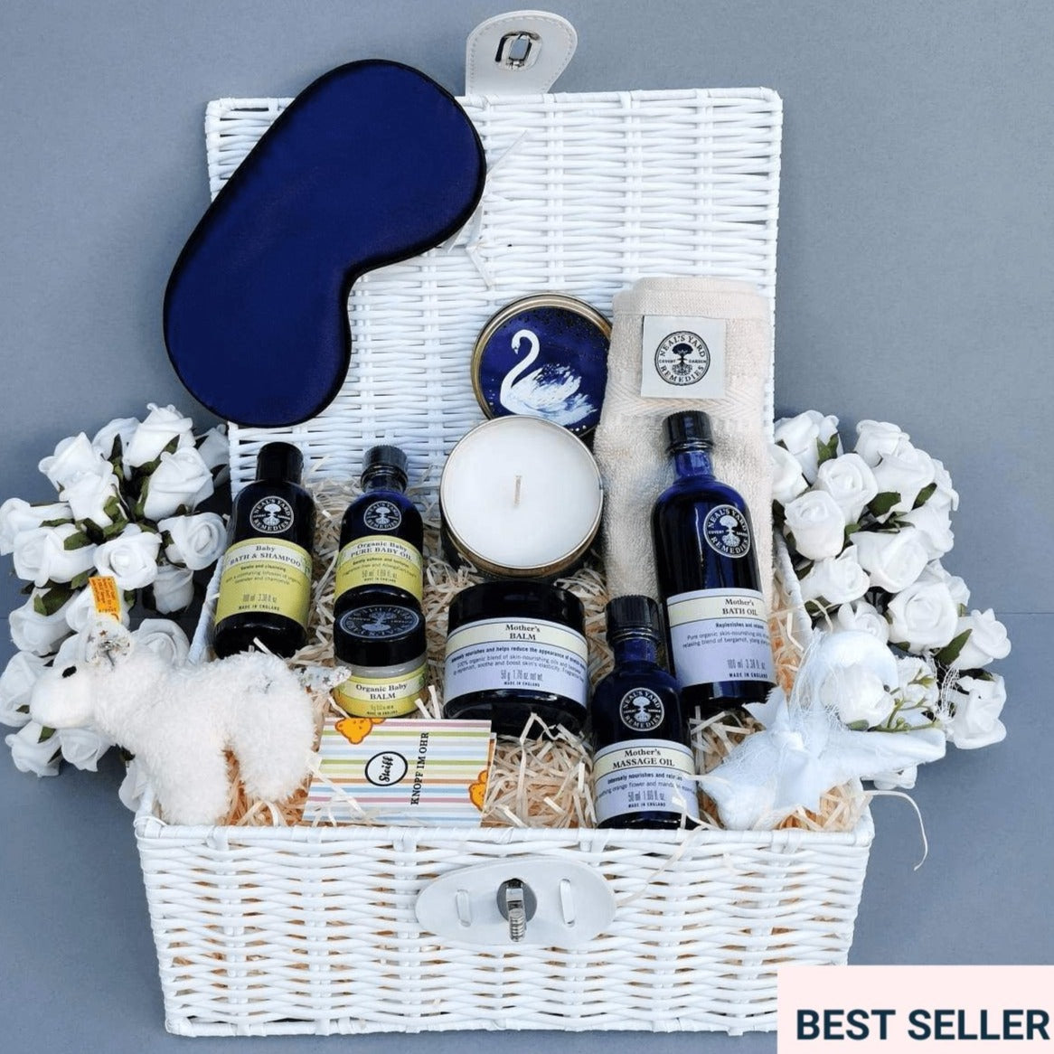 pregnancy gift basket with neal's yard products
