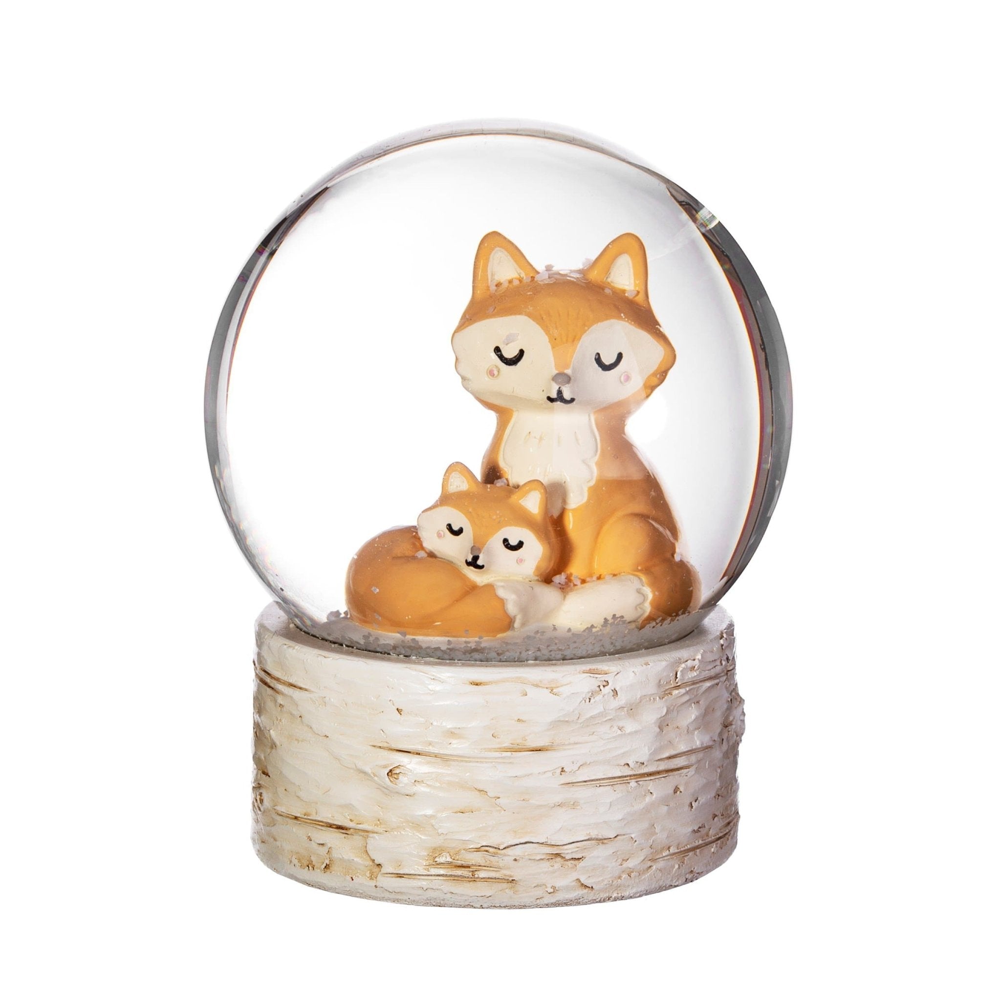 Mum and Baby Fox Snow Globe by Sass &amp; Belle - Bumbles &amp; Boo