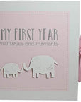 My First Year Memories And Milestones Pink - Bumbles & Boo
