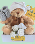 New Mum hamper Gifts Box with COOK vouchers.