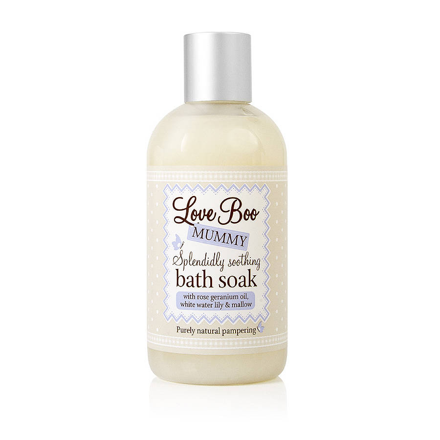 Love Boo splendidly soothing bath soak.