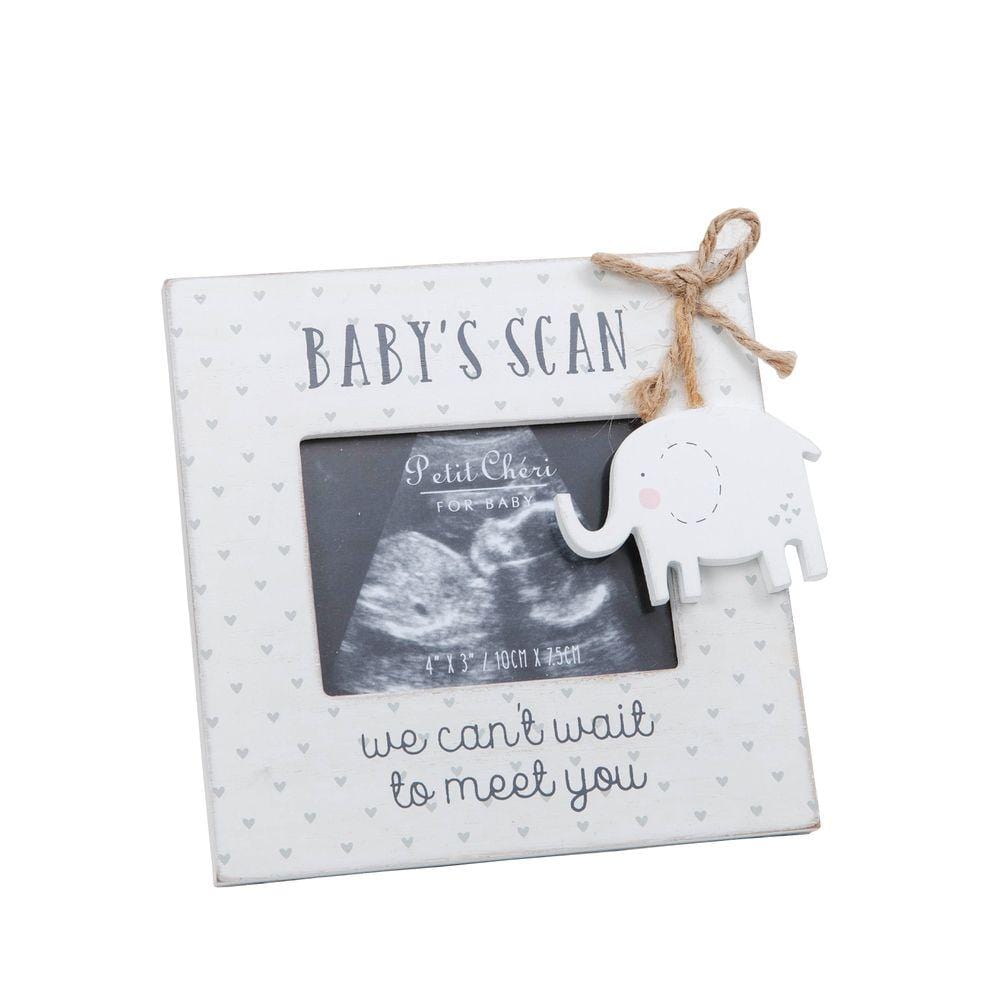 Petit Cheri "We Can't Wait To Meet You' Baby Scan Photo Frame - Bumbles & Boo
