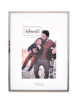A silver mount photo picture frame with the inscription 'DAD'